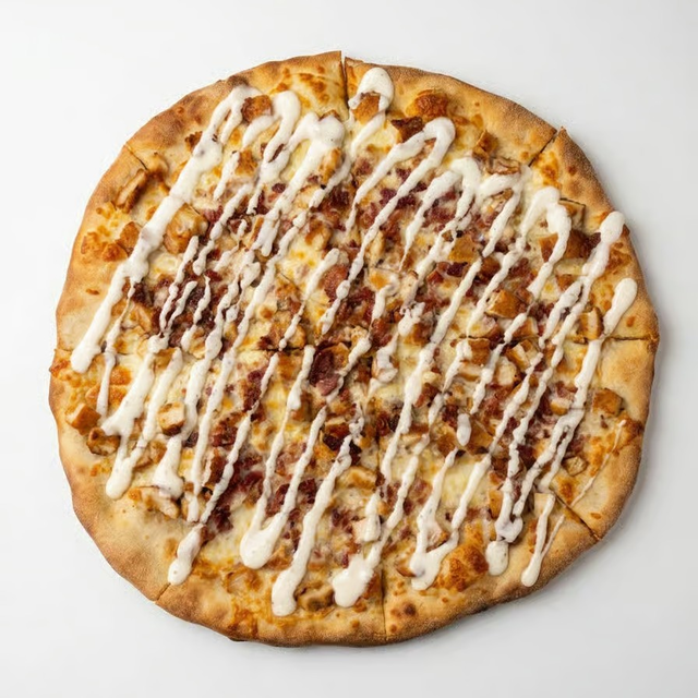 Chicken Bacon Ranch Pizza.